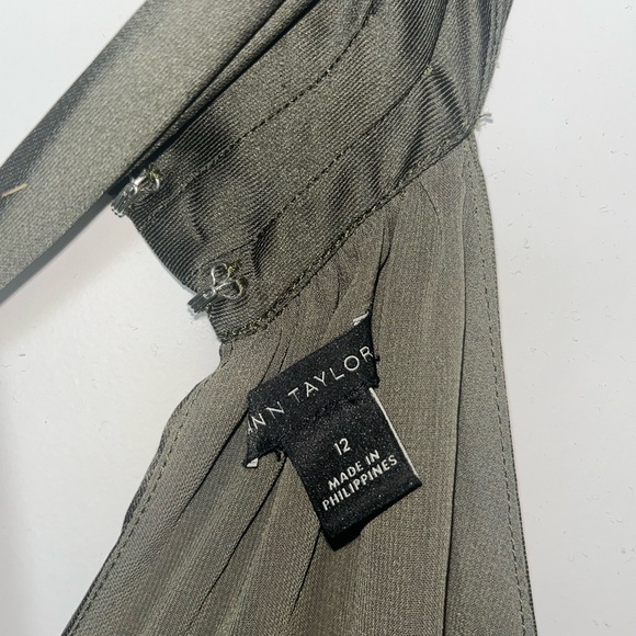 Ann Taylor - Size 12 halter maxi silky dress. In a eucalyptus green.NWT. - Picture 6 of 11